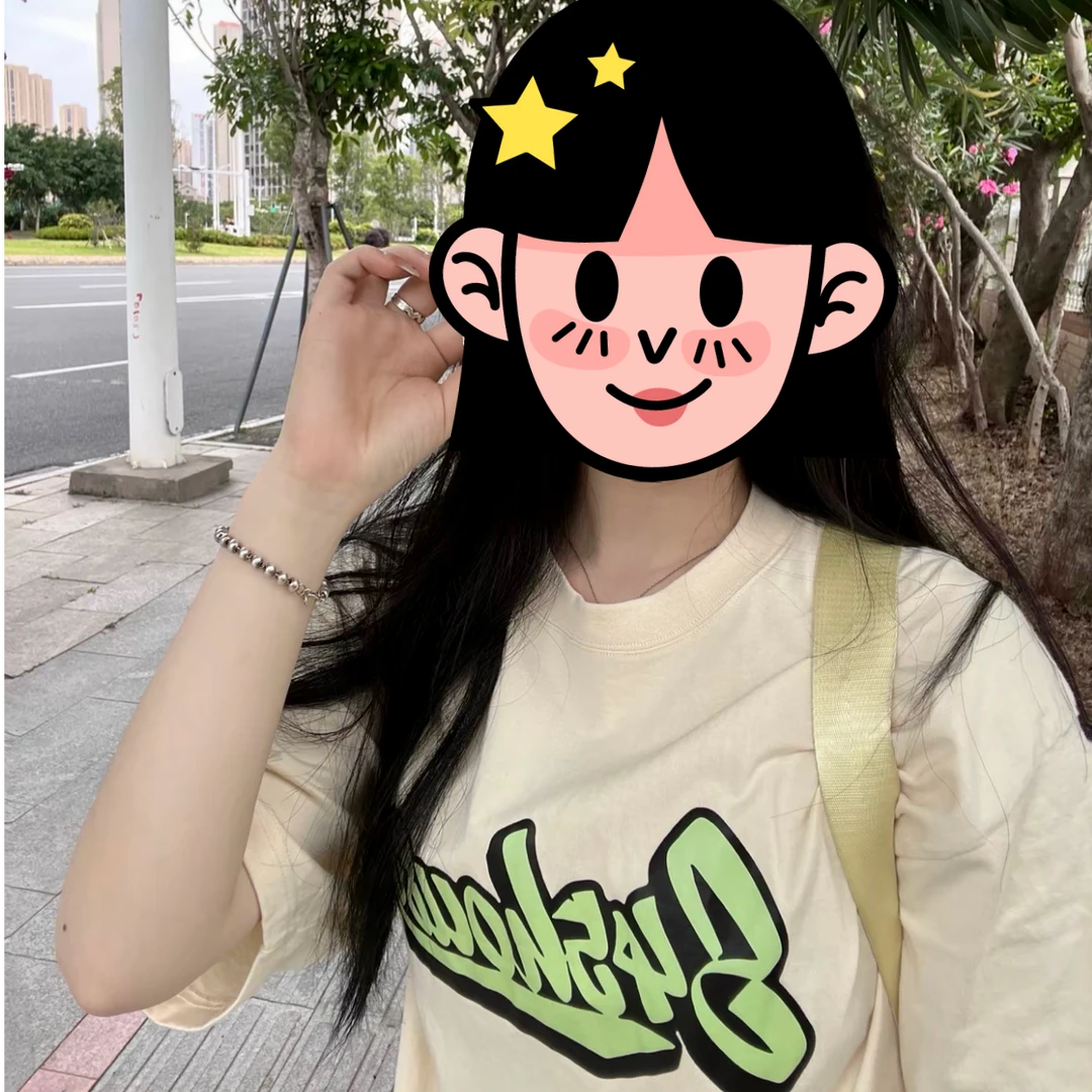 胶浆多色印花短袖男女同款