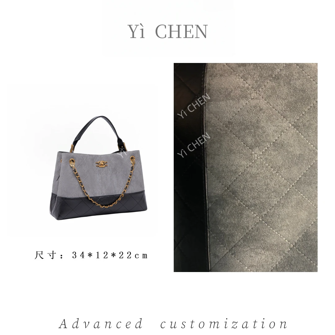 【Yì CHEN】QYX-9996-高级灰 简约时尚女士新款轻奢单肩斜跨包
