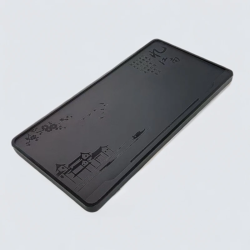 创意乌金石茶盘忆江南款整块无拼接客厅办公室阳台家用中式长方形