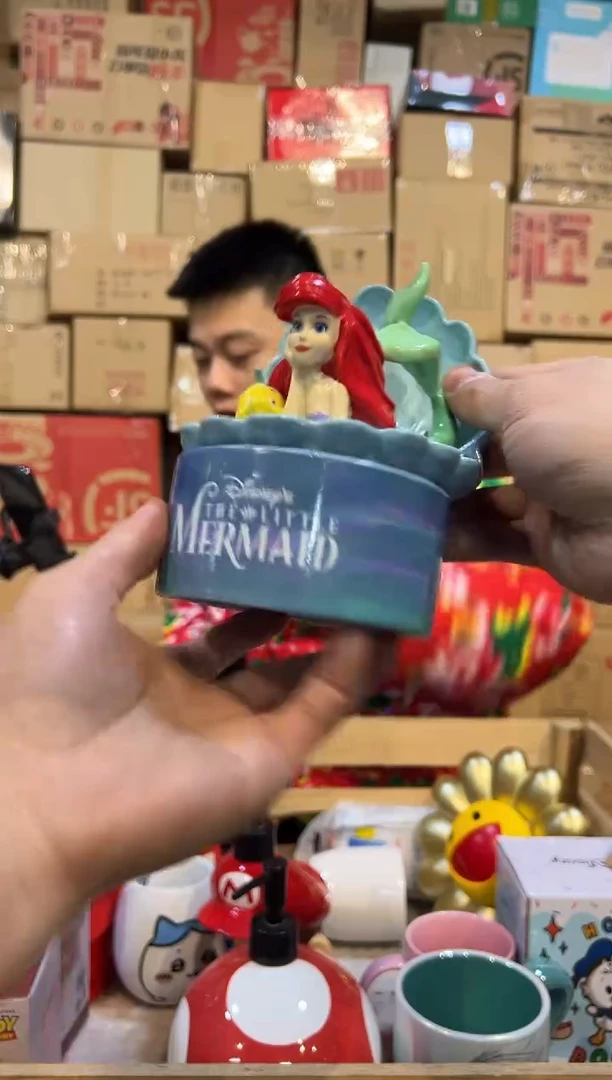 【闪购商品】杯陶瓷美人鱼首饰盒