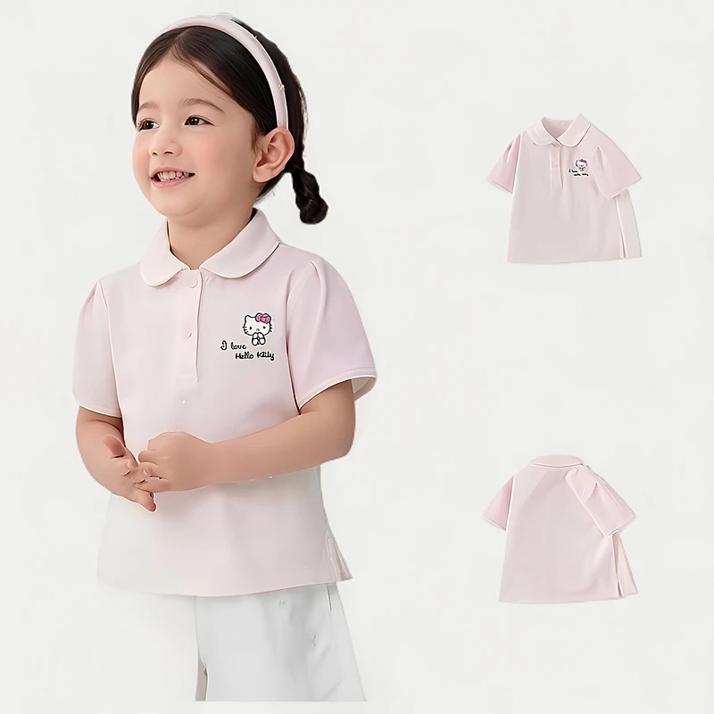 (RAINBOW25年夏)儿童夏季新款KT猫POLO衫R5001