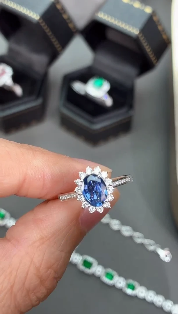 戒指蓝宝石18K金镶嵌【闪购】1.18ct/七天鉴赏