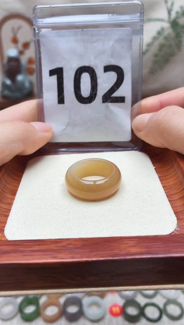 未镶嵌戒圈和田玉16号