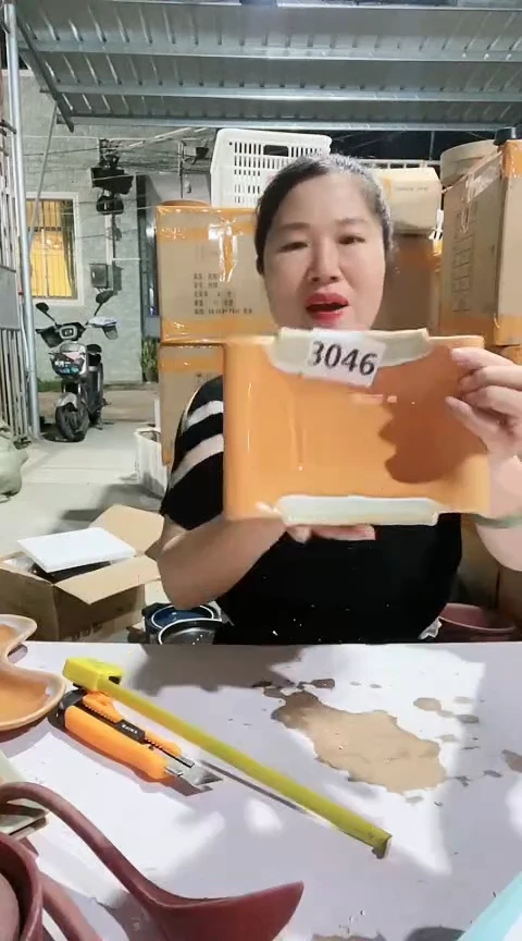 3046瑕疵盘子一个。。