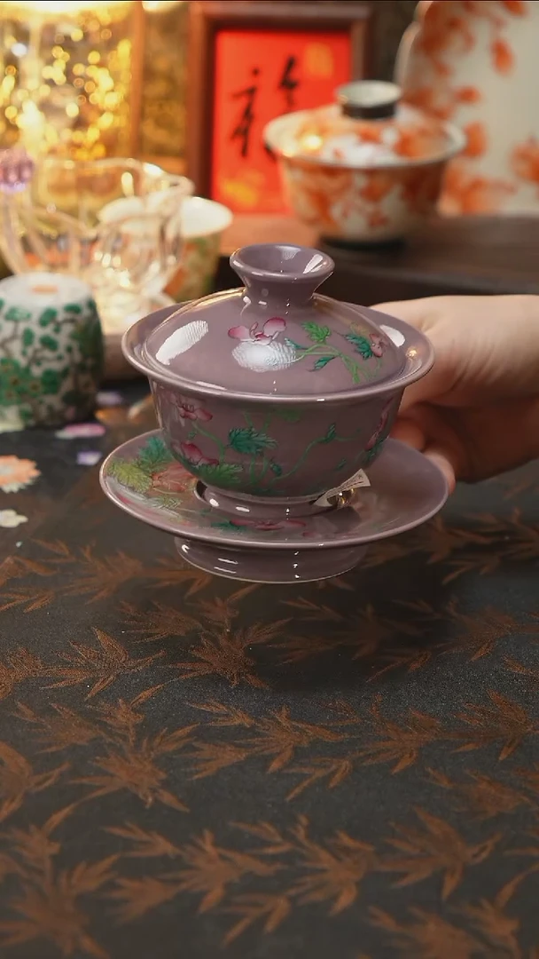 杯景德镇陶瓷杯碗柴烧多人