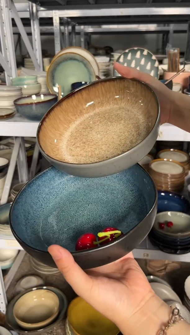 陶瓷外贸尾货瑕疵满20包邮X2 L2D异形深盘