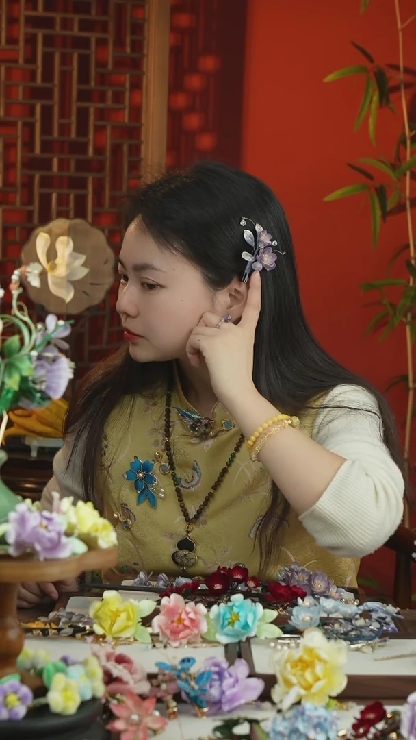 刺绣闪购纯手工非遗国风饰品