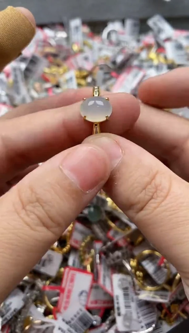 【闪购商品】翡翠戒指银S925镶嵌44444---3