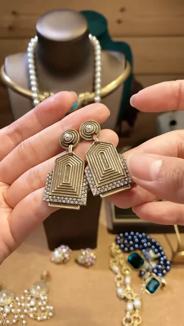 合金无合金时尚中古耳饰