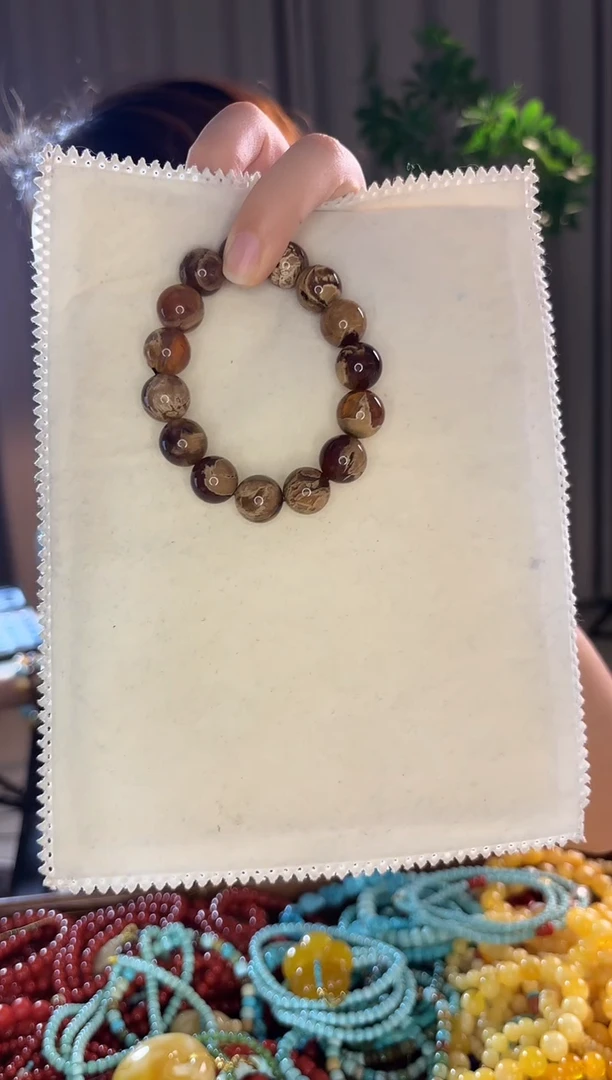 未镶嵌蜜蜡手串蜜蜡溶洞手串高品质