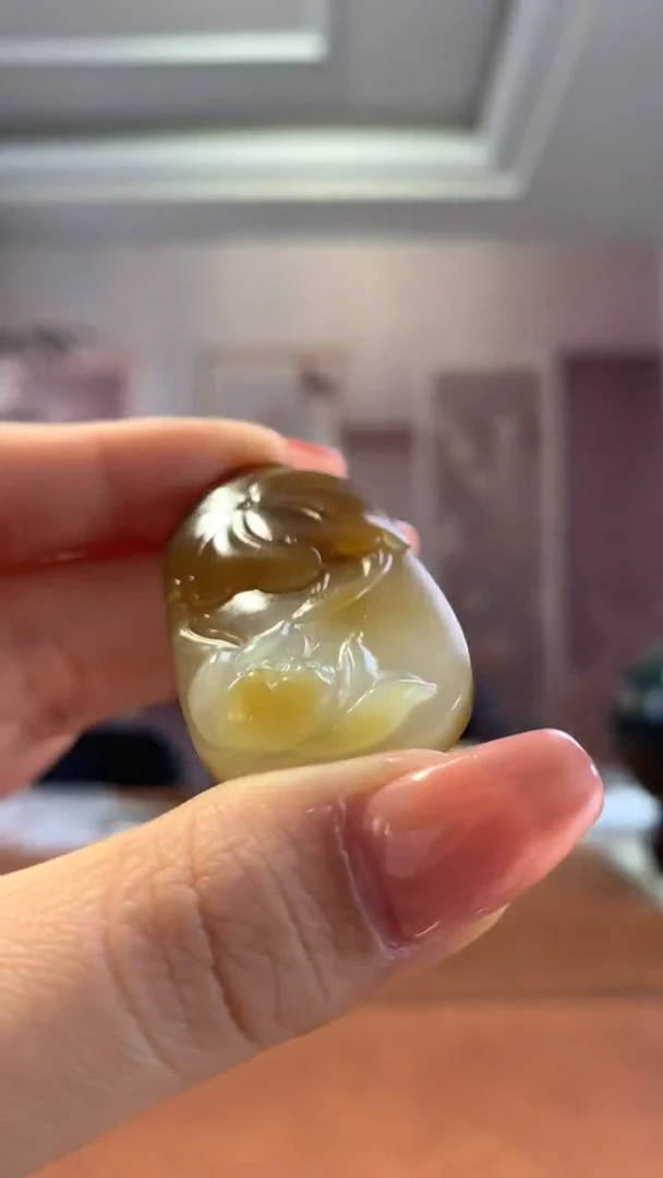 【闪购商品】和田玉挂件未镶嵌新疆糖莲花挂件