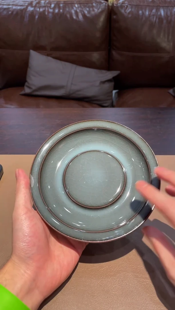 51窑承青瓷铁胎壶承