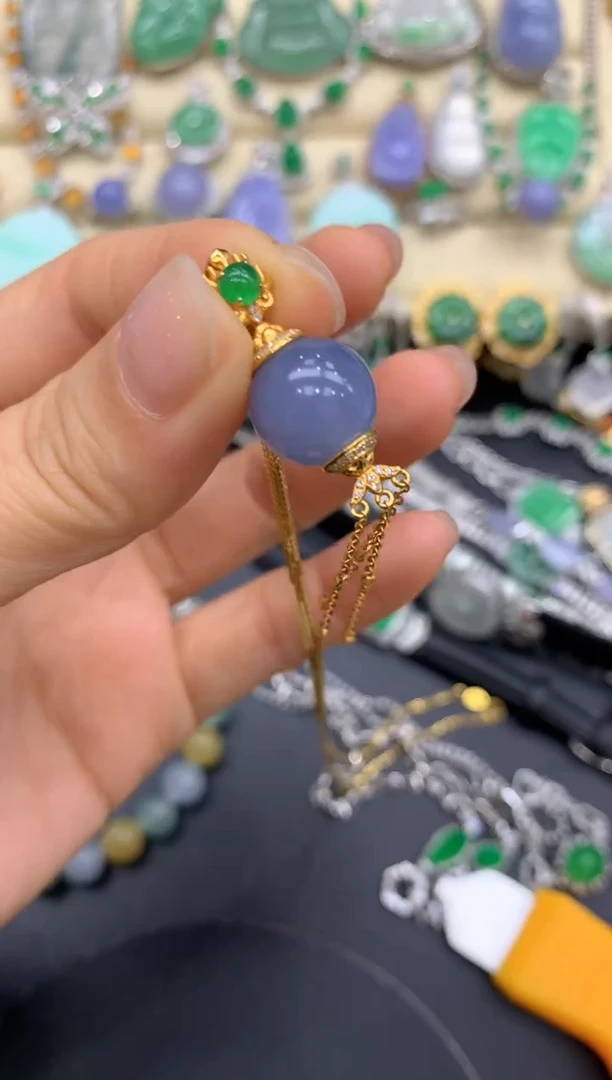 【闪购商品】翡翠颈饰18K金镶嵌465-中国好珍宝