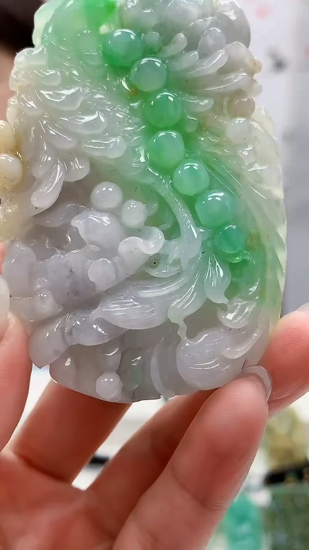 定制翡翠未镶嵌4829lr-毛货挂件6