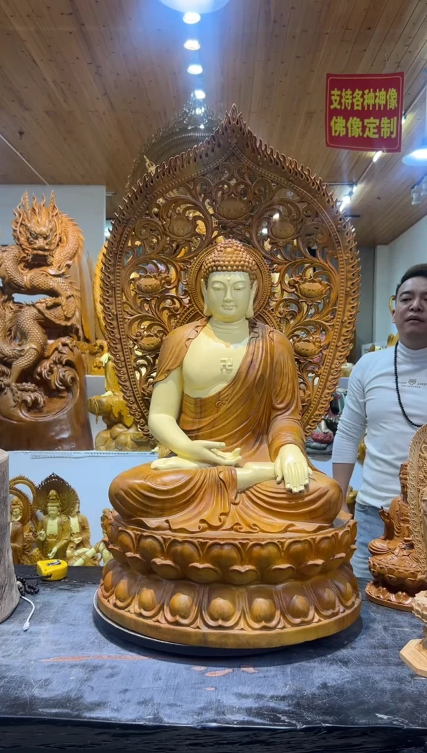 香樟木药师佛103cm高