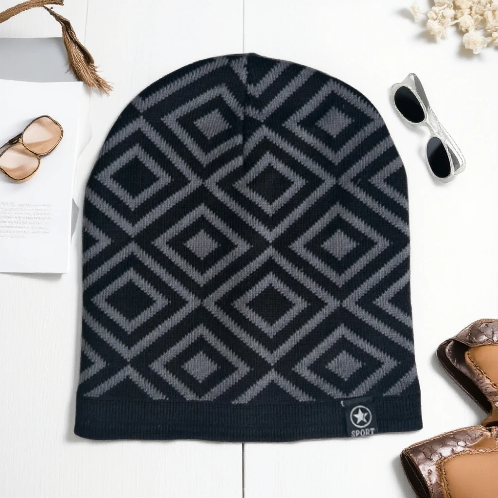 男女冬季保暖针织帽加厚加绒防寒毛线帽