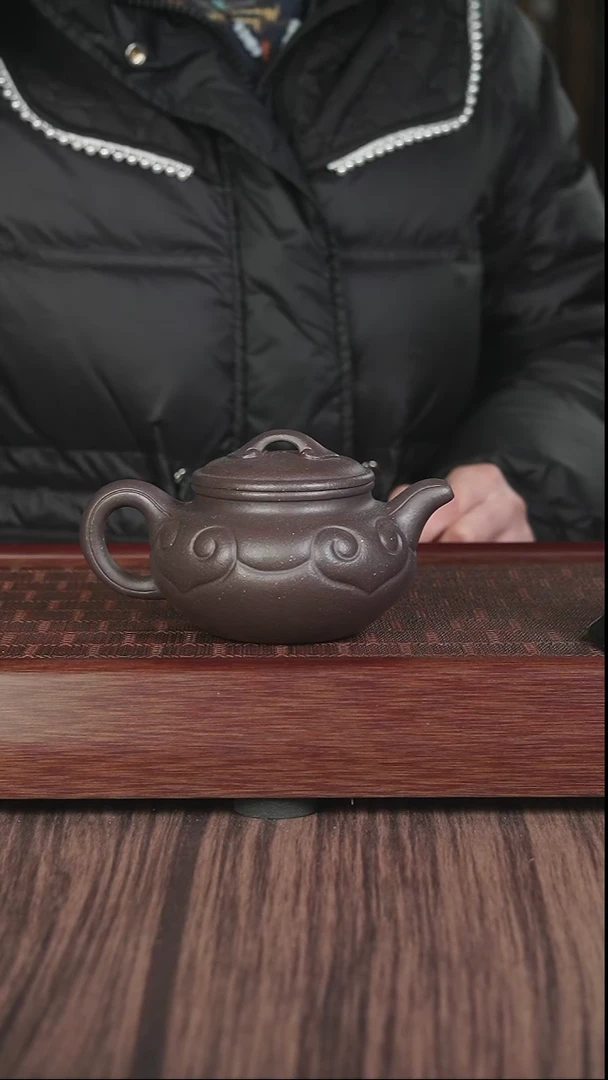 【闪购商品】紫砂茶壶XLL天青【仿古如意】