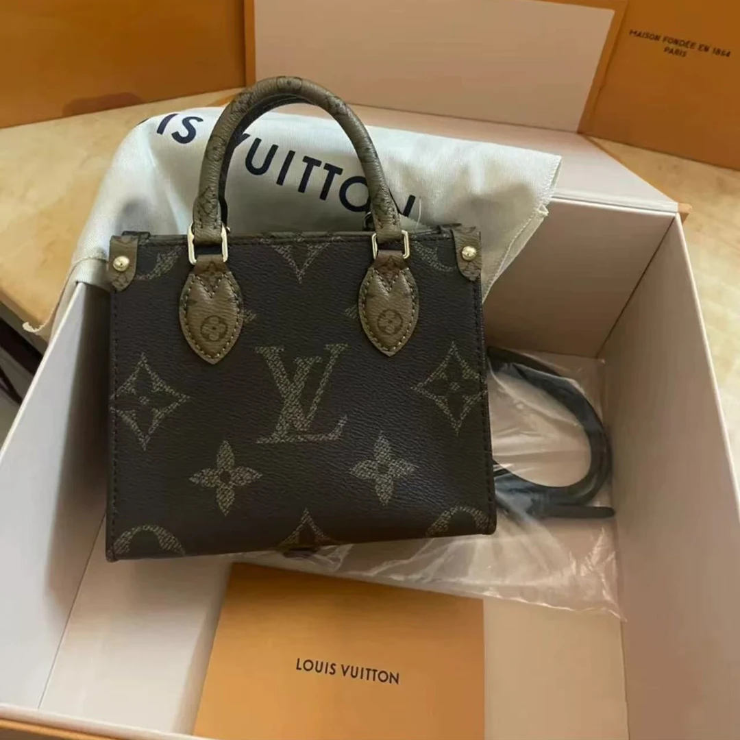 99新 LouisVuitton/路易威登 老花on the go BB 托特包/13511867