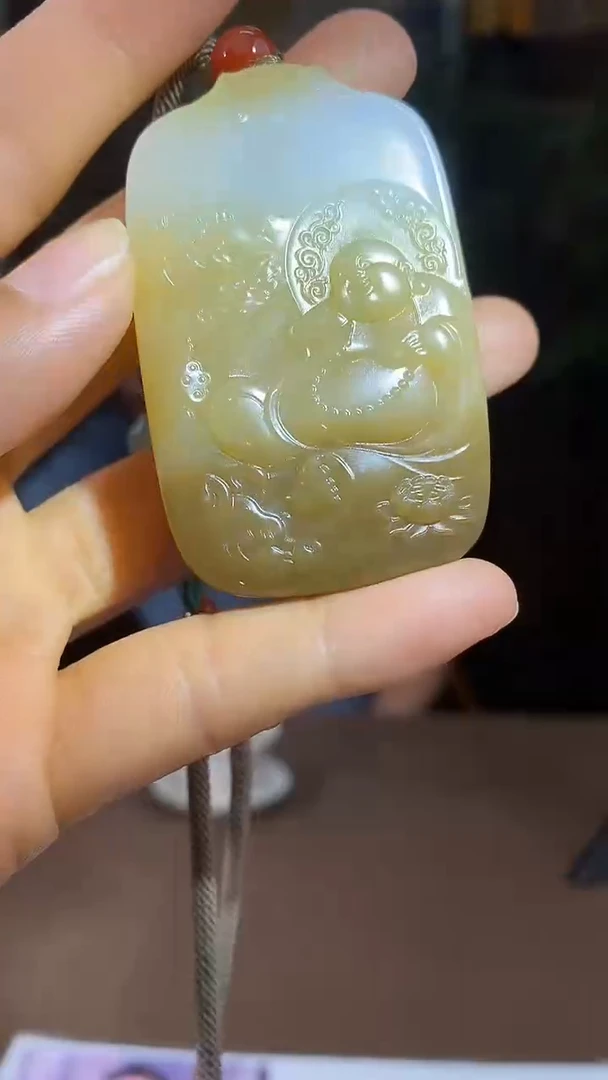和田玉未镶嵌颈饰c299