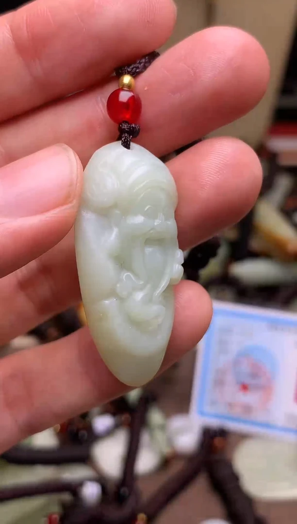 颈饰未镶嵌和田玉新疆料青海料清水和田玉吊坠