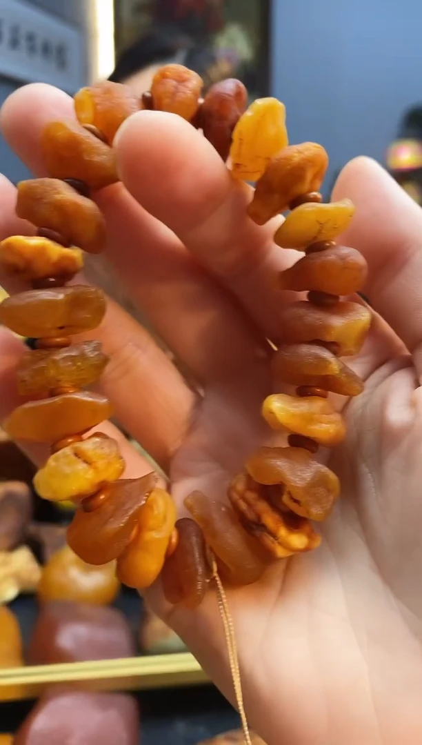 手链琥珀未镶嵌手串