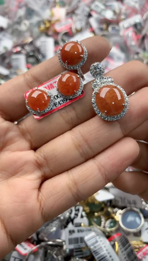 银S925镶嵌戒指翡翠11                  6