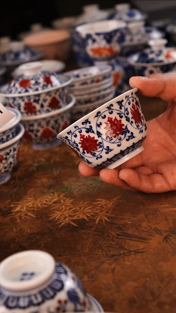秋*景德镇手工手绘茶器