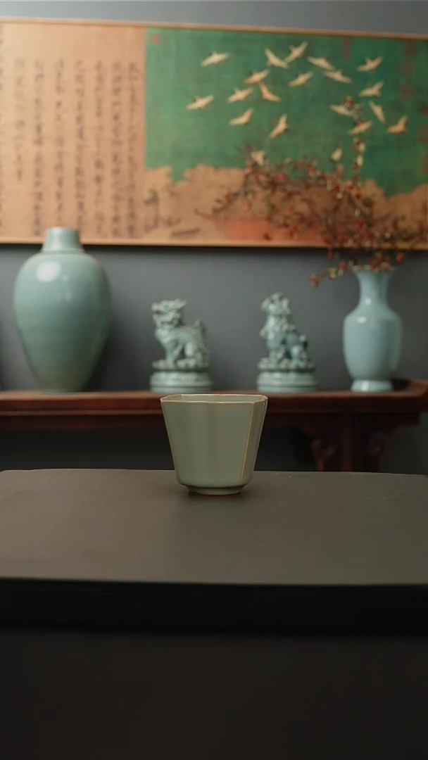 原产地原矿   四方花口杯