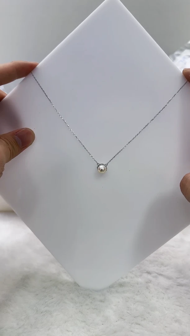 【闪购商品】海水珍珠DA银S925镶嵌c1002 ak套链7