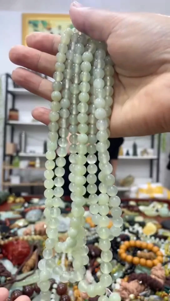 未镶嵌岫玉手链多样性发货发其中一件