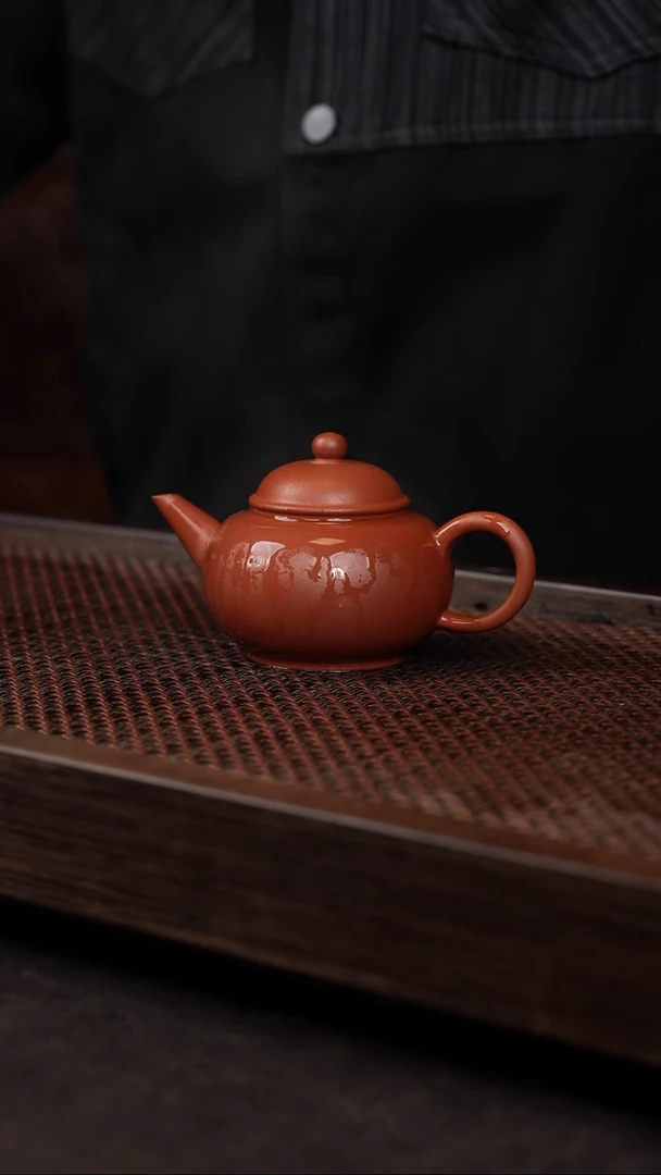 【闪购商品】紫砂茶壶朱泥标准水平