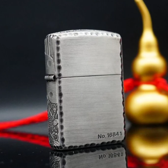 ZIPPO/之宝ZIPPO打火机 鱼戏莲叶间XF日版盔甲镀银 RBJ1
