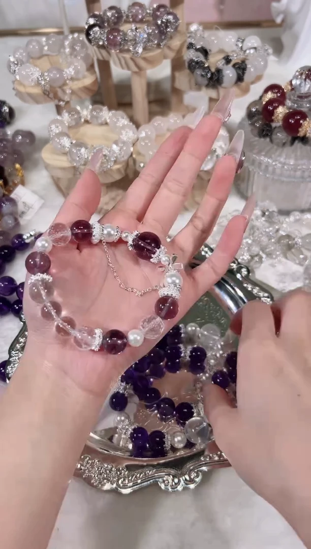 【闪购商品】水晶手链未镶嵌天然水晶默认微瑕 多样性发货发其一