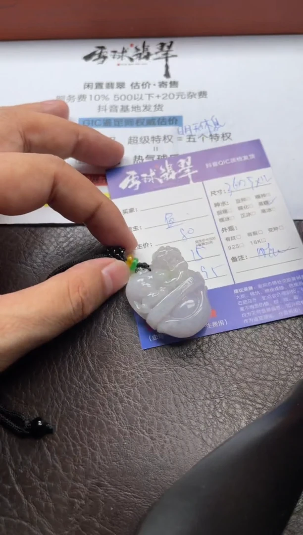 翡翠未镶嵌颈饰1203705335