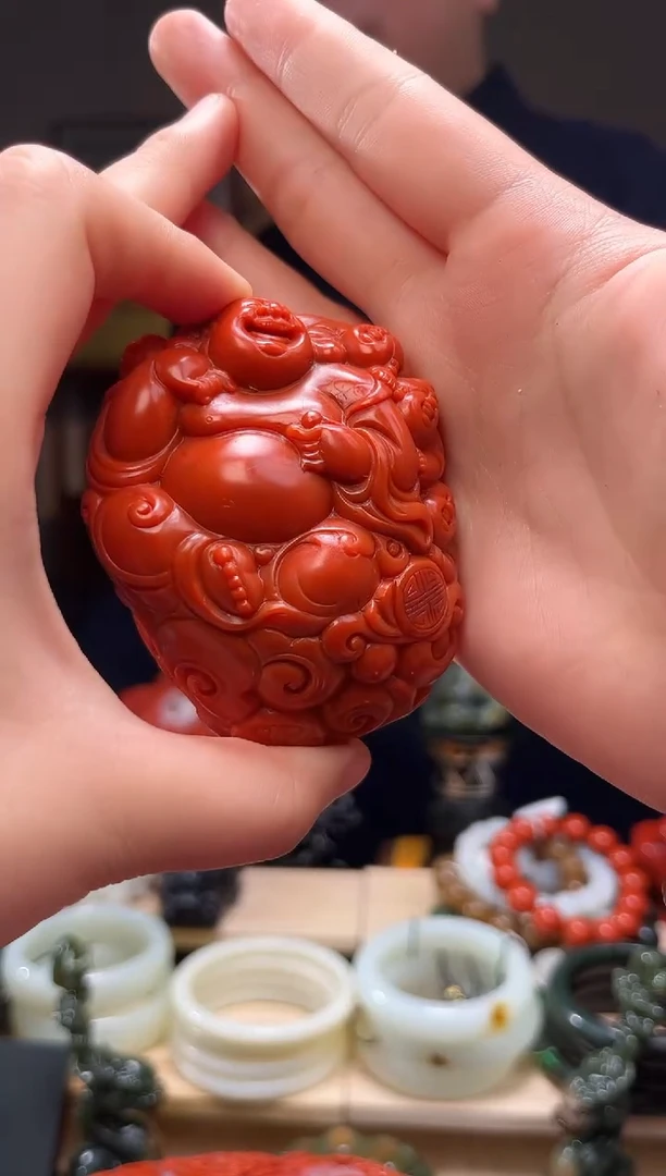 颈饰未镶嵌南红玛瑙用****0摆件