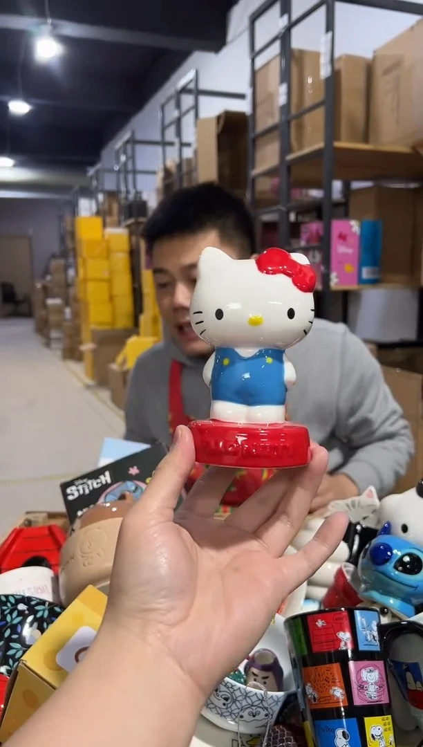 【闪购商品】杯陶瓷蓝色kt猫存钱罐