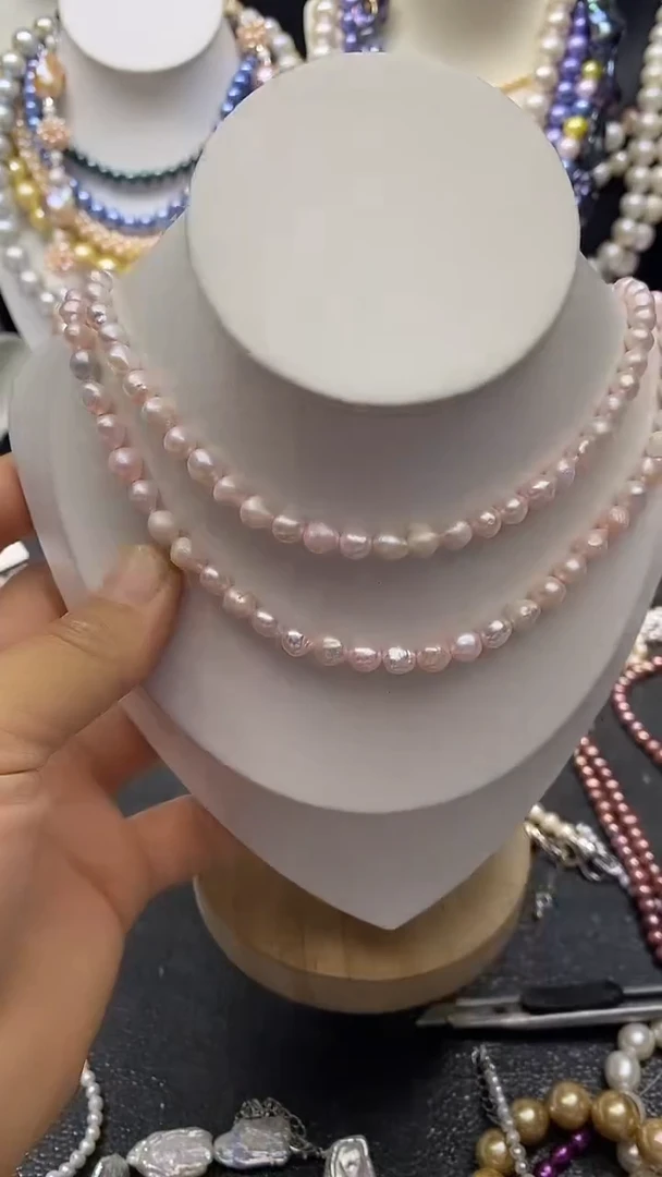 颈饰未镶嵌淡水珍珠多人