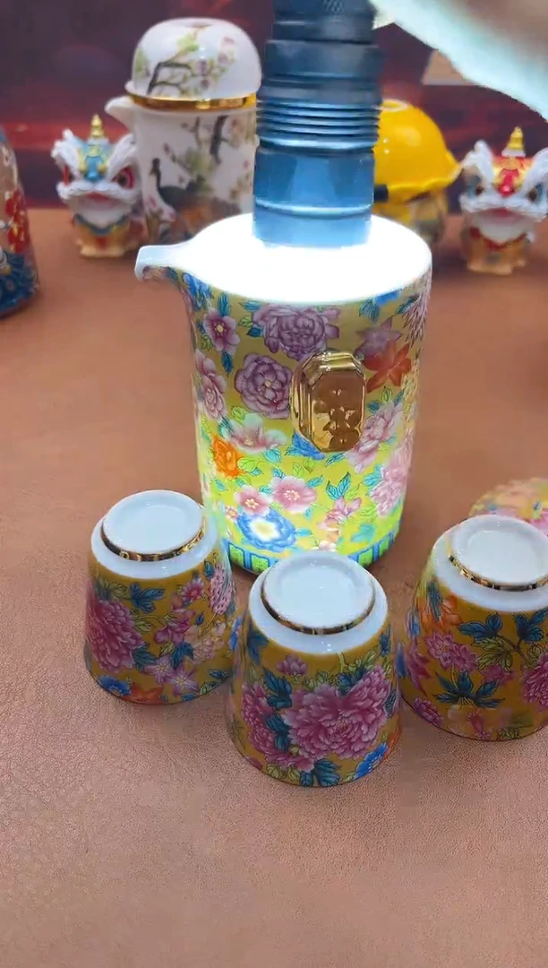 陶瓷茶具摆件旅行套组