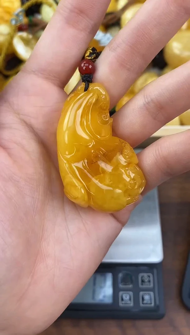 裸石琥珀未镶嵌天然琥珀蜜蜡