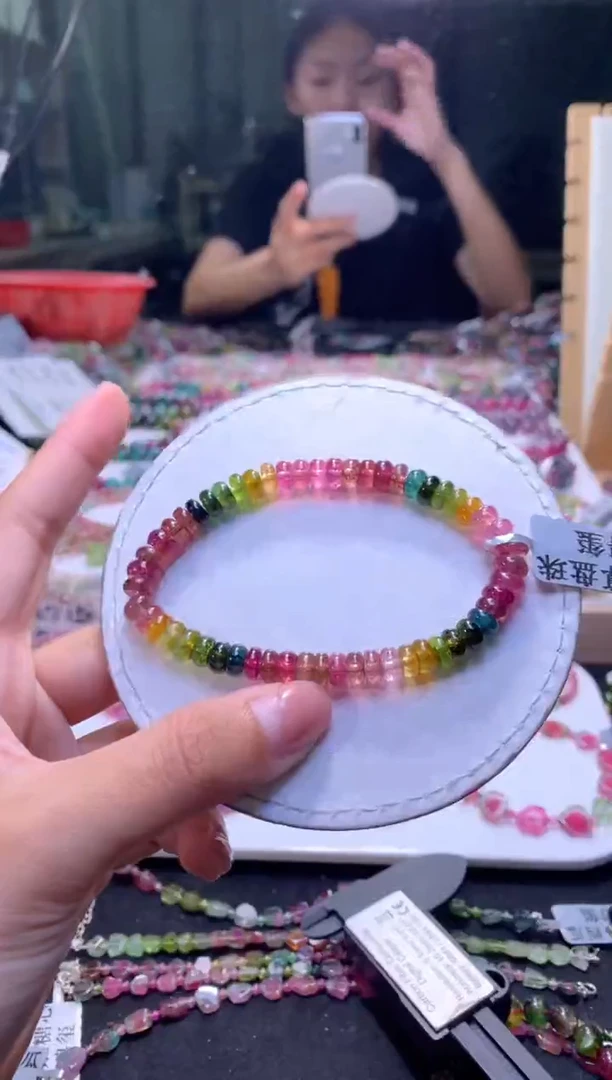 未镶嵌手串碧玺A121【天然碧玺】