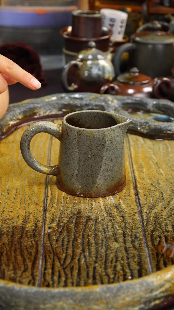 茶壶紫砂零化工釉，天然灰落