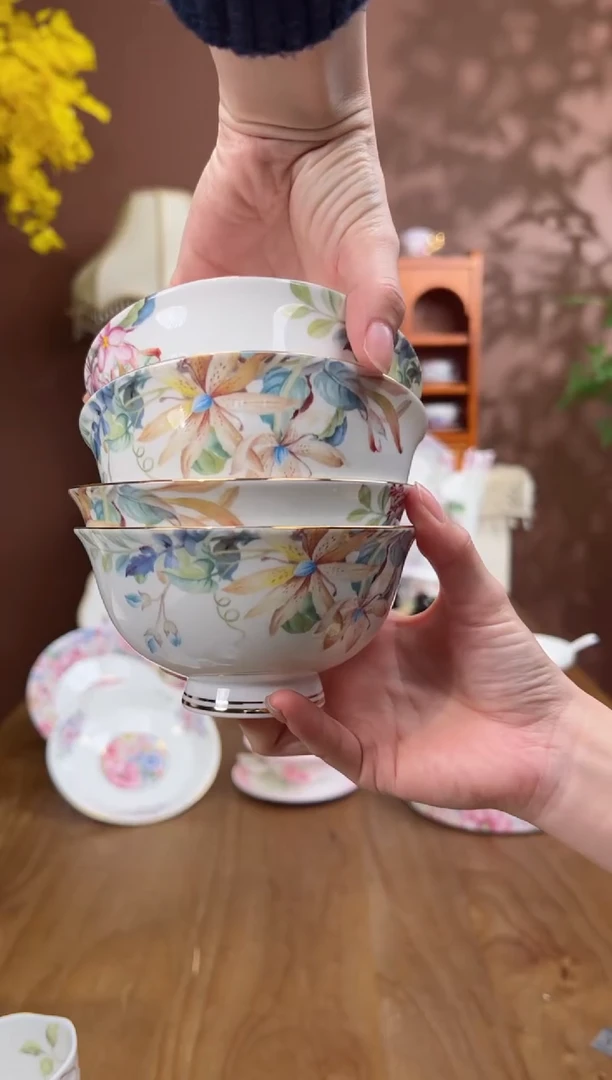 【闪购商品】瓦当邂逅4.75寸米饭碗4个