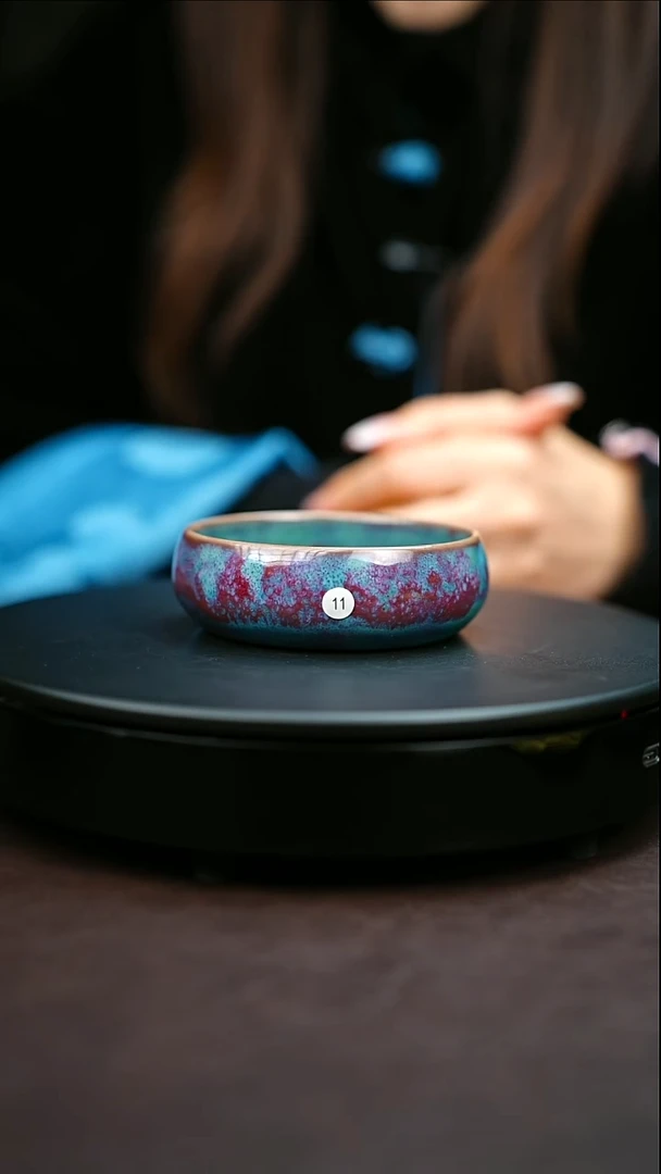 11#原矿钧瓷炉钧釉普洱杯