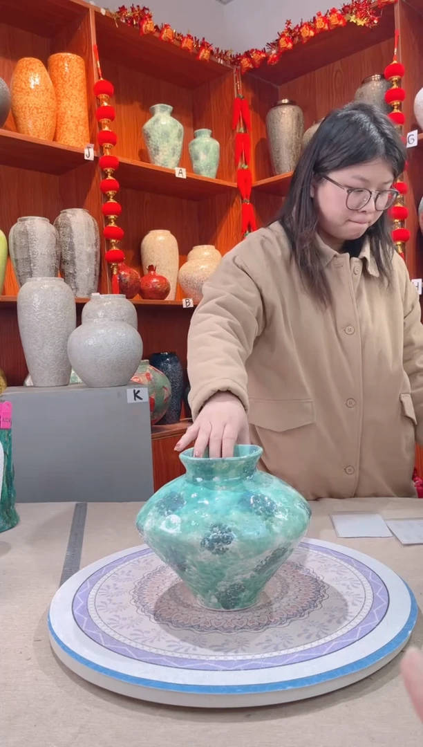 【闪购商品】瓶彩陶三件套  小号 陶瓷花瓶 无花