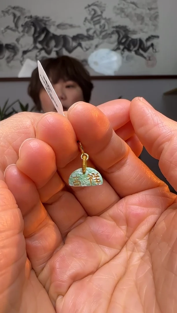 【闪购商品】绿松石提溜银S925镶嵌时尚百搭A1420