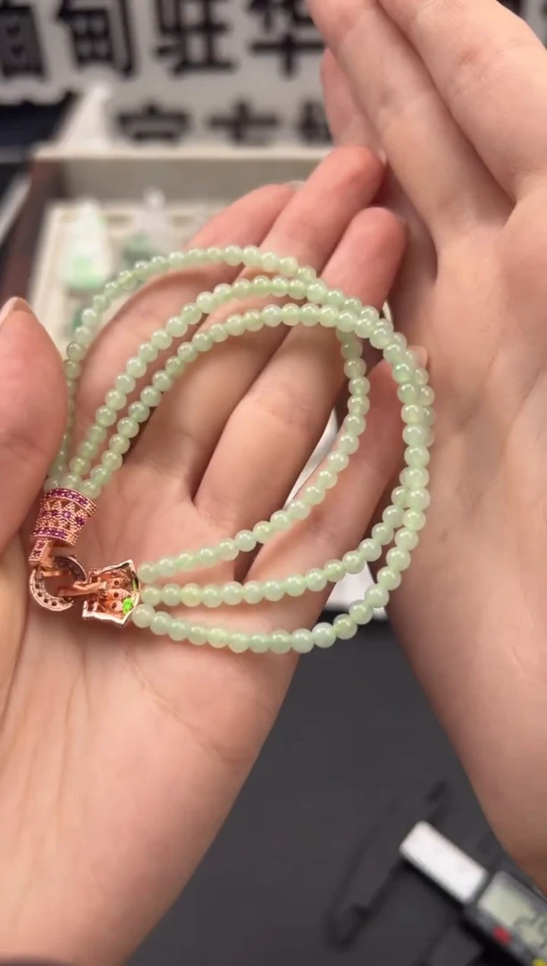 未镶嵌手串翡翠 缅甸珠宝严选