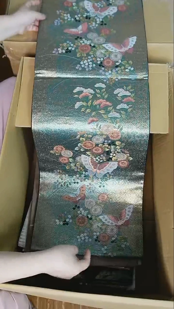 织绣17 六通平织细密织蝴蝶花卉  新