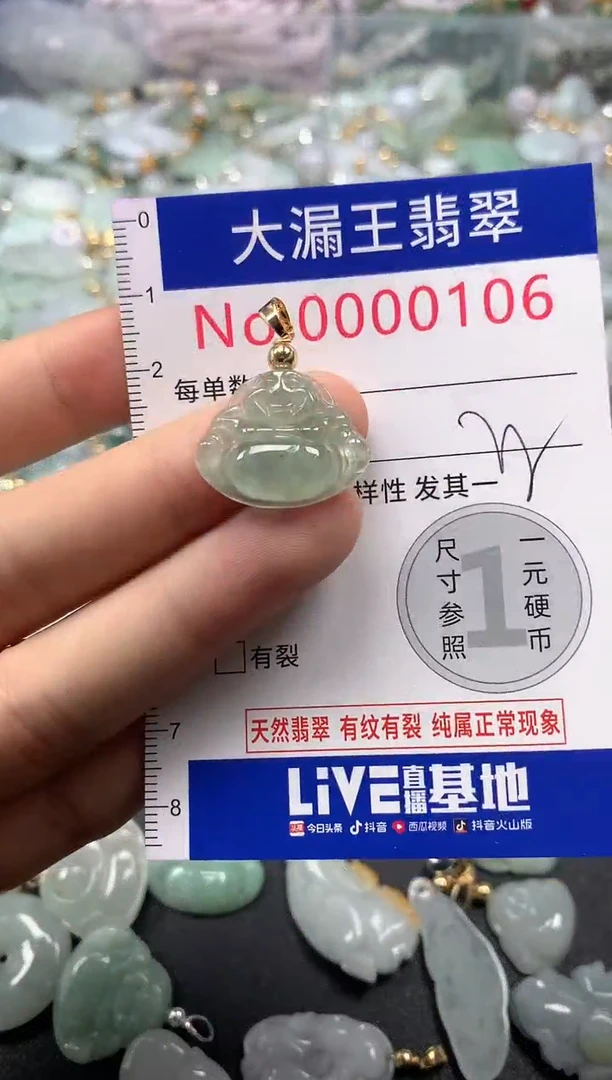 翡翠未镶嵌吊坠(不含链)106