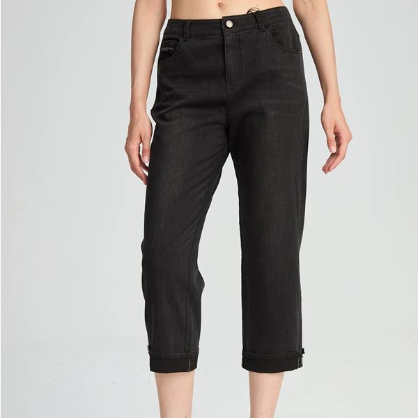 水淼/2025夏季新款时尚舒适百搭牛仔直筒裤  20740