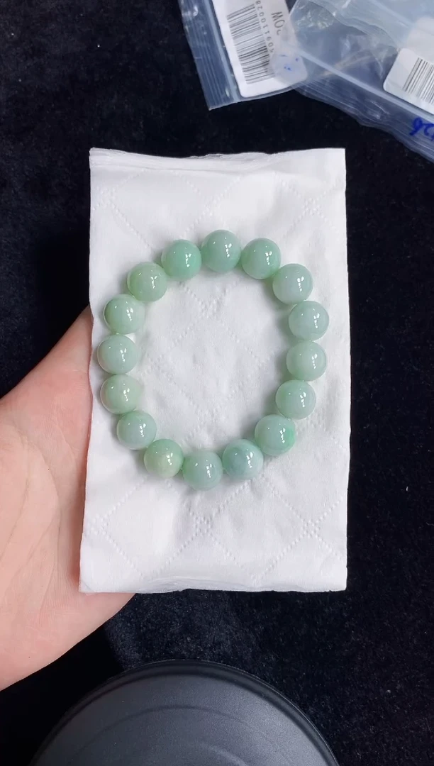 未镶嵌手串翡翠155天然缅甸翡翠A货一物一证